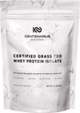 Centenarius Nutrition Grass Fed Whey Protein Unflavored Powder 500g med naturlige aminosyrer til optimeret muskelvækst, Recovery & Effektivitet - Cold- Filtreret, ingen tilsætningsstoffer eller hormoner