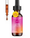 Pink Stork Liquid Folate Drops - 5-MTHF Methylfolfolat B9 Vitamin Note 124; Flydende folinsyre Alternativ for kvinder