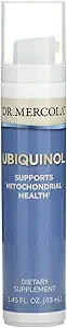 Dr. Mercola Ubiquinol Liquid Pump, 1.45 Fl. Oz. (43 ml), Omkring 18 Servere, Kosttilskud, Understøtter Mitokondriel Sundhed, Non- GMO