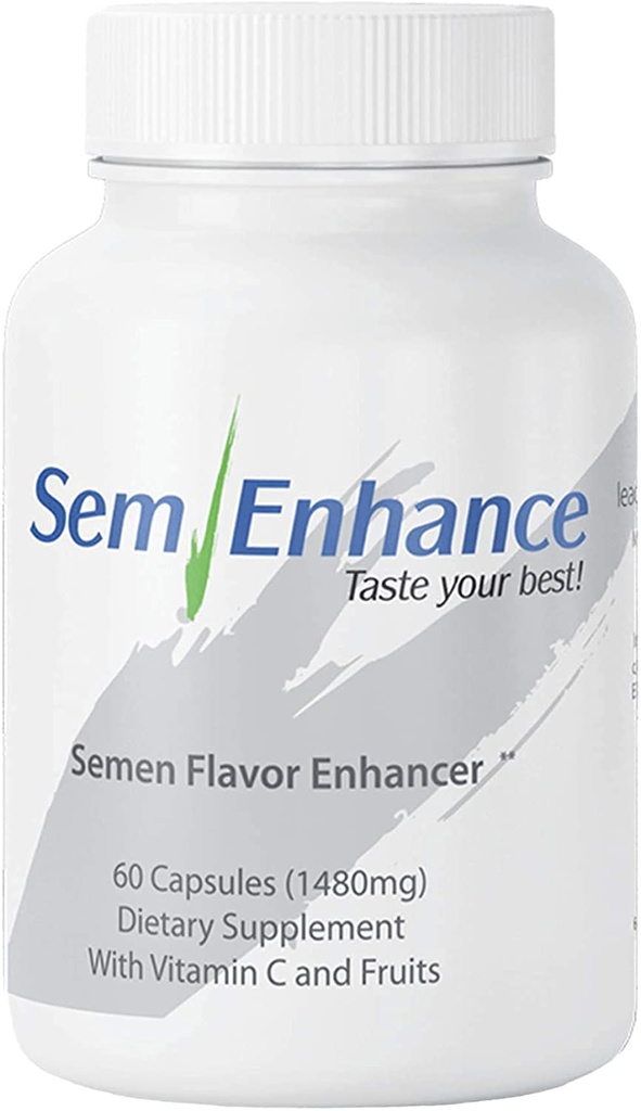 Semenhance - Gør dit semen Smag Frugt Mænd formel med Ananas & C-vitamin - Frugt-baseret supplement til mænd - 60 kapsler