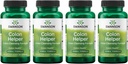 Swanson Colon Helper - fremmer fordøjelsesmæssig sundhed ved hjælp af Jernurt, Goldenseal Root, Slippery Elm Bark & Mere - Urtetilskud støtte sunde elimineringer - (60 kapsler) (4 pakke)
