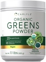 Carlyle Organic Green Powder • 124; 17,6 oz Supplement • 124; Relieves Occasional Gas, ubehag & Bloating • 124; med 20 + superfood, 18 fordøjelsesenzymer, og Prebiotics • 124; Vegan, Non- GMO og Gluten Free