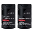Sports Research ® Eye Support - 20mg Lutein + 4mg Zeaxanthin Made with Lute- Gen ® and 6mg Astaxanthin Supplement from Islandsk Astalif (120 Softgels Each)