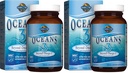 Livets have Oceans 3 Beyond Omega-3 with OmegaXanthin, EPA, DHA Supplements, Fish Oil with 1200 mg Omega 3, Astaxanthin & Brown Seaweed Extract - 60 Softgels, (Pack of 2)
