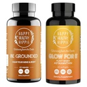Happy Sund Hippie Glow for It Astaxanthin Supplement & Be Grounded Stress Relief Supplement