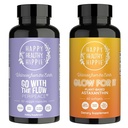 Happy Sund Hippie Glow for It Astaxanthin Supplement & Gå med Flow Perimenopause Kosttilskud til kvinder
