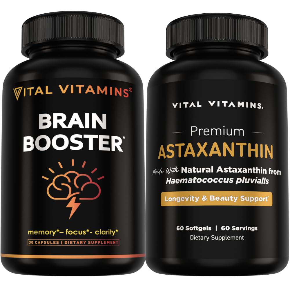 Vital Vitamin Brain Booster 30 ct + Astaxanthin 60 ct