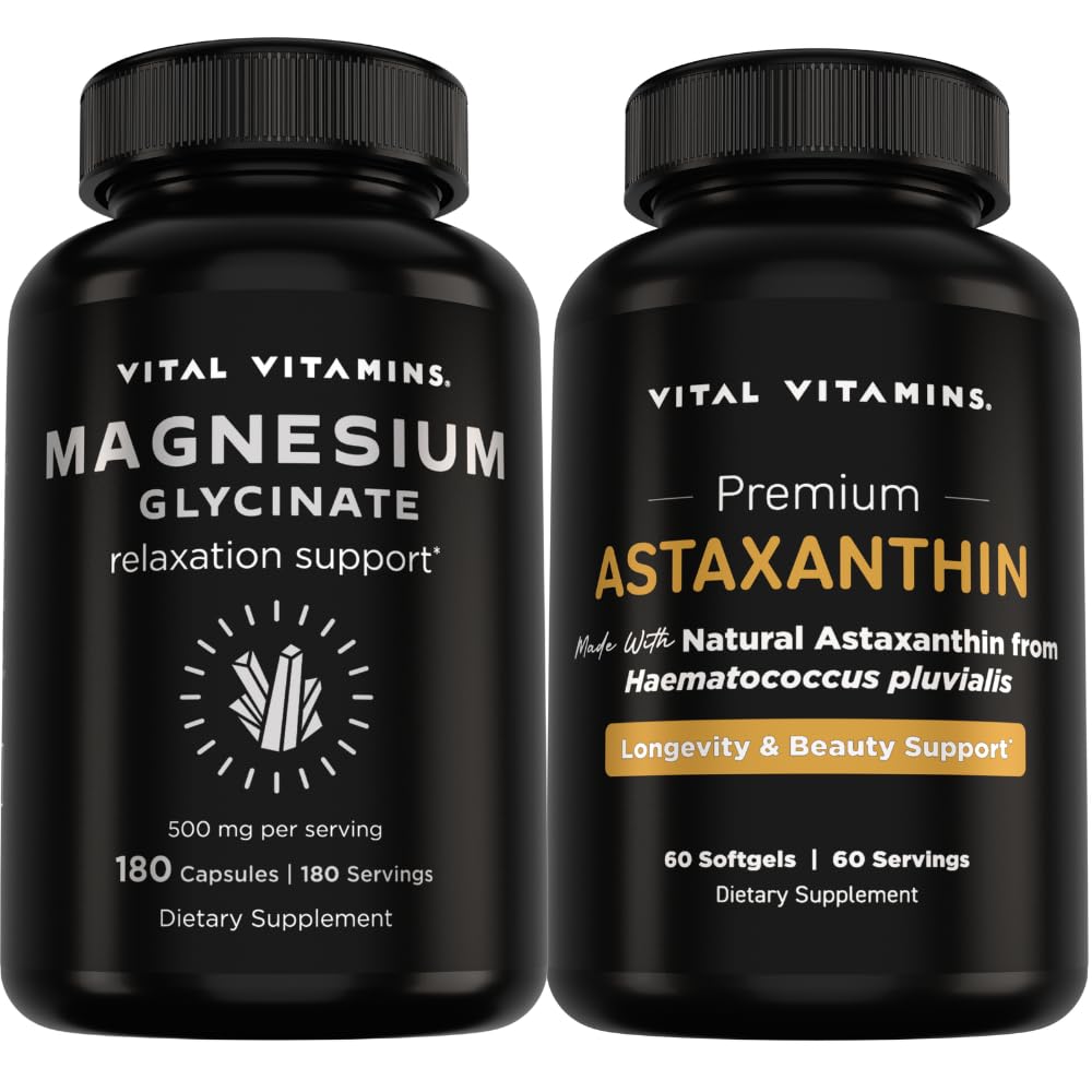 Vital Vitamin Magnesium Glycinat 180 ct + Astaxanthin 60 ct