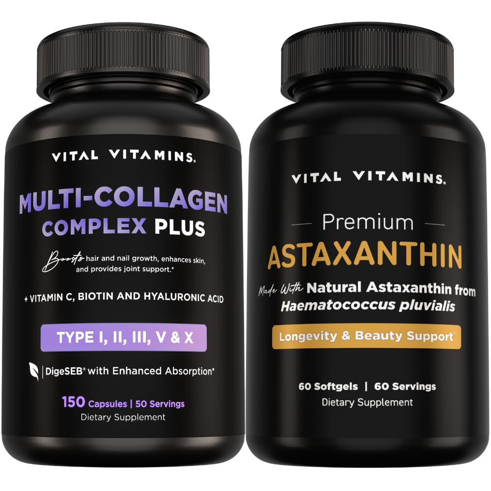 Vital Vitamin Multi- Collagen Plus 150 ct + Astaxanthin 60 ct