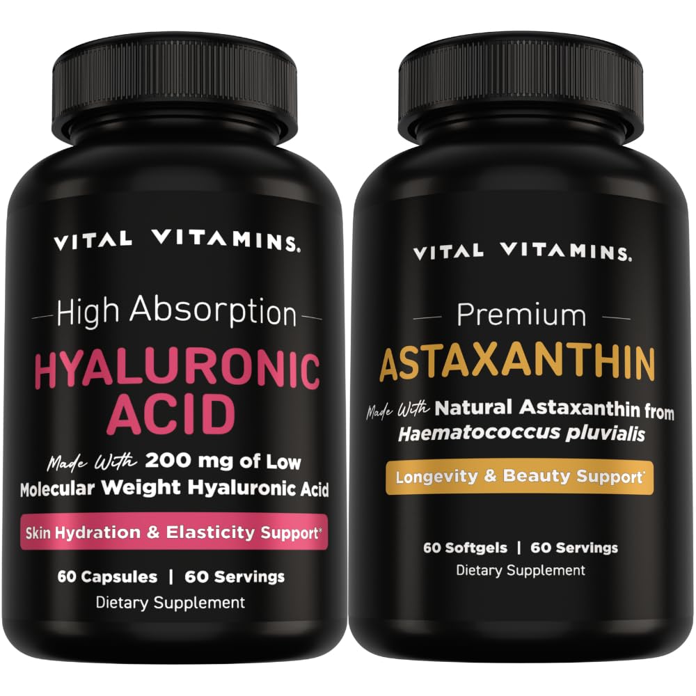 Vital Vitamin Pure Hyaluronsyre 60 ct + Astaxanthin 60 ct