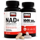 Kraftfaktor NMN Supplement, NAD + (NMN eller Nicotinamid Riboside Alternative) med Resveratrol, Astaxanthin, Spermidin & Luteolin Complex, NAD til støtte Cellular Health & Sund Aging, 60 kapsler