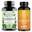 Happy Sund Hippie Glow for It Astaxanthin Supplement & Organic Ashwagandha Kapsler
