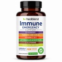 healmix 10 i 1 immunsupport Booster med hyldebær, zink, Echinacea, gurkemeje, Lactobacillus acidophilus, til voksne [120 Kapsler]