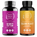 Happy Sund Hippie Glow for It Astaxanthin Supplement & Gå med Den Flow Hormone Balance for Kvinder
