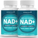 NAD + Supplement Liposomal + Resveratrol for kvinder og mænd, Astaxanthin, CoQ10, Alpha Lipoic Acid, Green Tea - 120 Greve