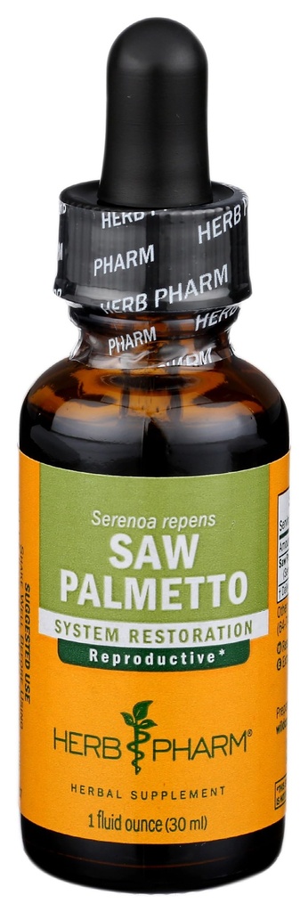 Herb Pharm Saw Palmetto Berry Liquid Extract til Prostate Support - 1 Ounce (DSAW01)