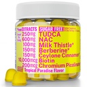 Sugar Free Gummies Gummies with Chrom Picolinate TUDCA NAC Organic Ceylon Cinnamon Milk Thistle Berberine Dex124; Kapsler Pulver Kosttilskud Alt 124; Bile Salte N- Acetyl- L- Cysteine Biotin N- Acetylcystein
