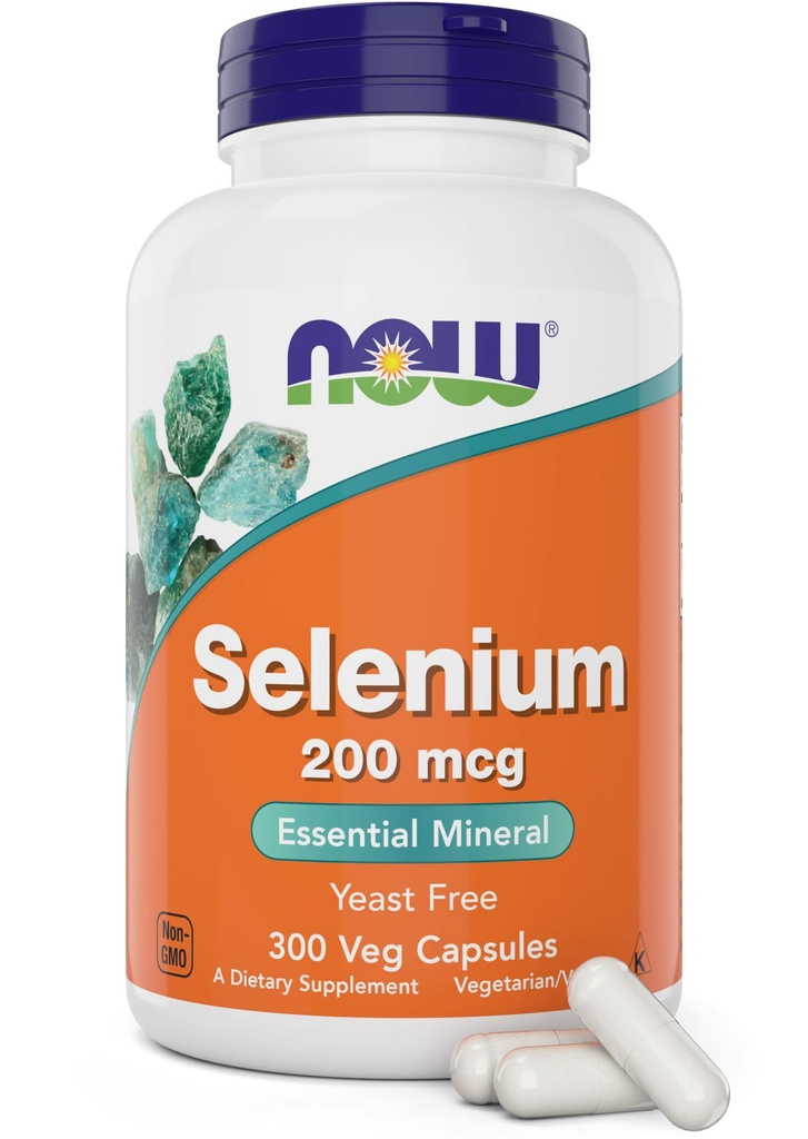 Nu Fødevarer Selenium 200mcg kapsler, 300 Greve - L Selenomethionin Mineral supplement til kvinder & mænd - Veg Caps, Non- GMO, Vegan Friendly, Yeast- Free