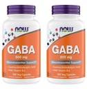 Nu Kosttilskud GABA 500 mg kapsler, Premium GABA supplement til stress Relief, Vegetarisk, Vegansk, og Kosher venligt, Ideel til balanceret hjerne funktion *, 300 kapsler (pakke med 2)