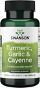 Swanson Full Spectrum Turmerisk hvidløg & Cayenne 60 Kapsler