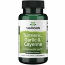 Swanson Full Spectrum Turmerisk hvidløg & Cayenne 60 Kapsler