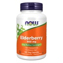 Now Foods Supplements, Elderberry (Sambucus nigra) 500 mg, 10: 1 Koncentrat, 120 Veg kapsler