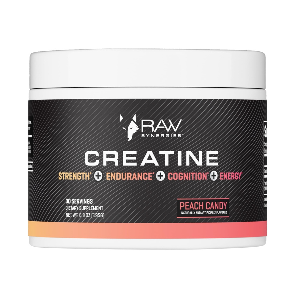 RAW Synergies Creatin Peach Candy 30 serv