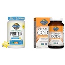 Have of Life Organic Vegan Vanilla Protein Powder 22g - Vitamin Code C 120 Kapsler Bundle