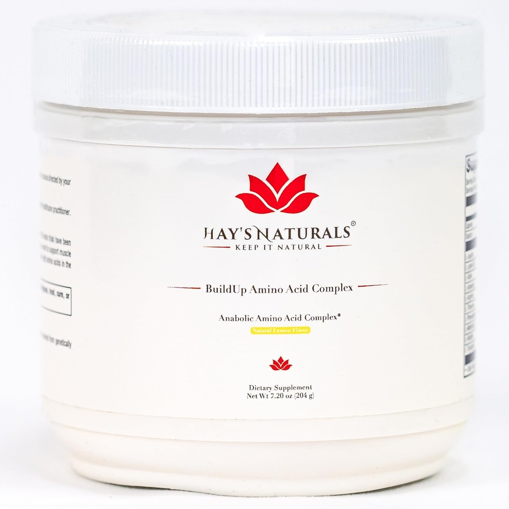 Hay 's Naturals BuildUp - Advanced Amino Acid Complex 124; BCAA pulver med alle essentielle Aminosyrer til Lean Muscle Growth, Forbedret styrke & Recovery