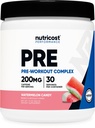 Nutricost Pre- Workout Powder (Watermelon Candy) 30 Servering - GMO- Gratis, Gluten- Gratis, Vegetarisk
