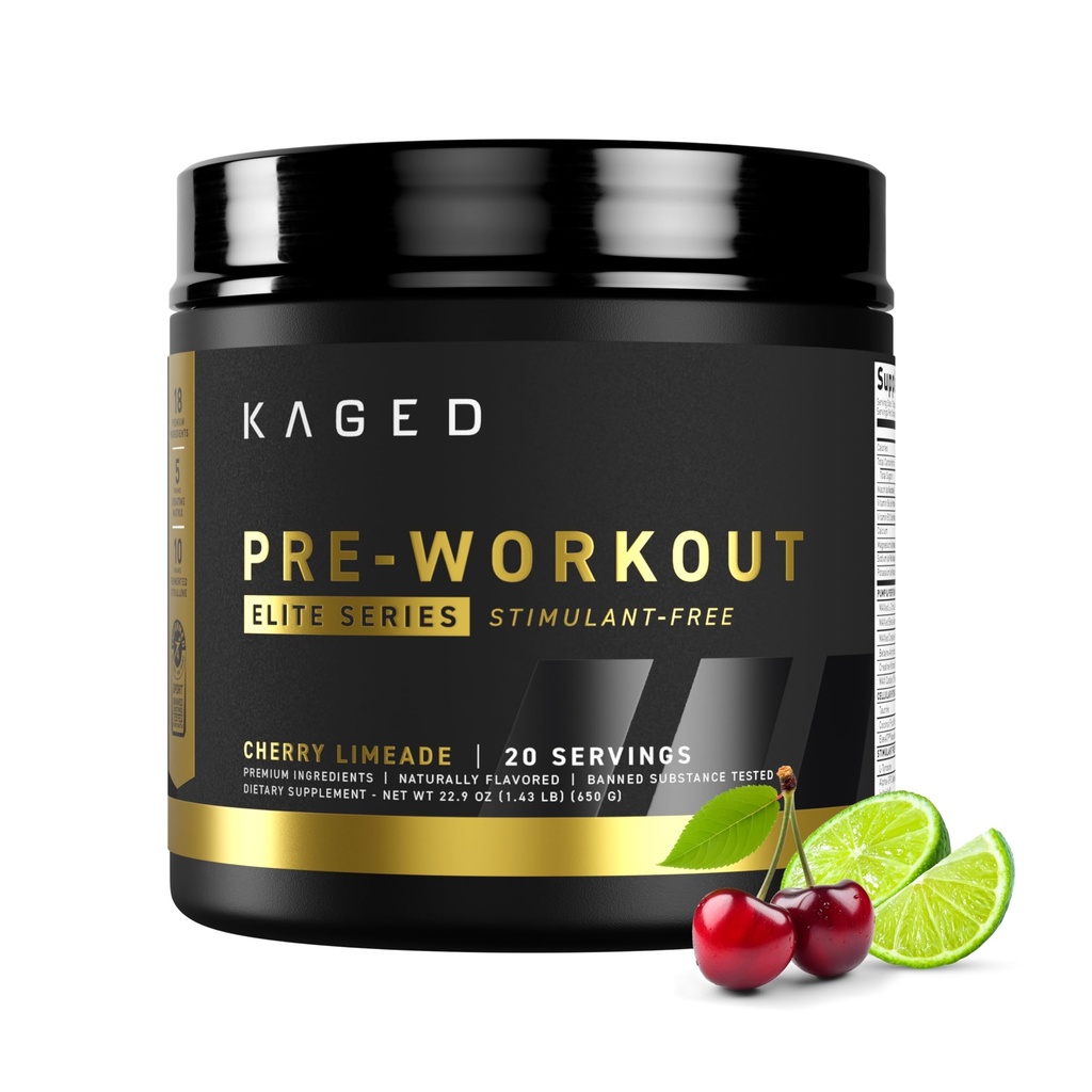 Cated Pre Workout Elite Stim Free Powder Medic124; Cherry Limeade Medic124; Creatin, Beta Alanine, L- Citrulline Medic124; Ingen Koffein Medic124; 20 Serveringer