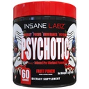 Insane Labz Psykotisk, High Stimulant Pre Workout Powder, ekstrem vedvarende energi, fokus og udholdenhed med Beta Alanine, Creatinine monohydrat, DMAE, 60 Srvgs, Fruit Punch