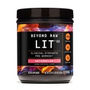 BEYOND RAW LIT V2 Clinical Strength Pre Workout Powder, Hits Hårdere, Større Pumper, Koffein, L- Citrullin, Creatin, Watermelon, 30 Serveringer