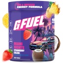 G Brændstof Miami Nights 2.0 Energy Drink Powder, Pre Workout Koffein Mix til Gaming, Sugar Free Focus Amino, Vitamin + Antioxidanter, 8.7oz (Jordbær Pina Colada, 40 Servere)