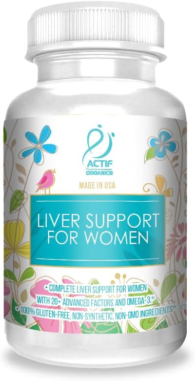 Aktivitet Leverstøtte til kvinder med 20 + avancerede faktorer og Omega-3 - Ikke GMO, Made in USA, 90 Tæl