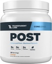 Transparent Labs Post - Post- Workout Recovery Muscle Builder w / L- Glutamin, Creatine Monohydrat, & Carnipure L- Carnitin L- tartrat for Muscle Recovery & Building - 30 Servere, Orange