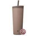 BlenderBottle 2- in-1 Isoleret rustfrit stål rytter Tumbler, Swig Blakproof Lid, Straw, BlenderBall, BPA Gratis, For Protein Shakes, Smoothies, Og Pre Workout, 24 oz, Brown (Kakao)