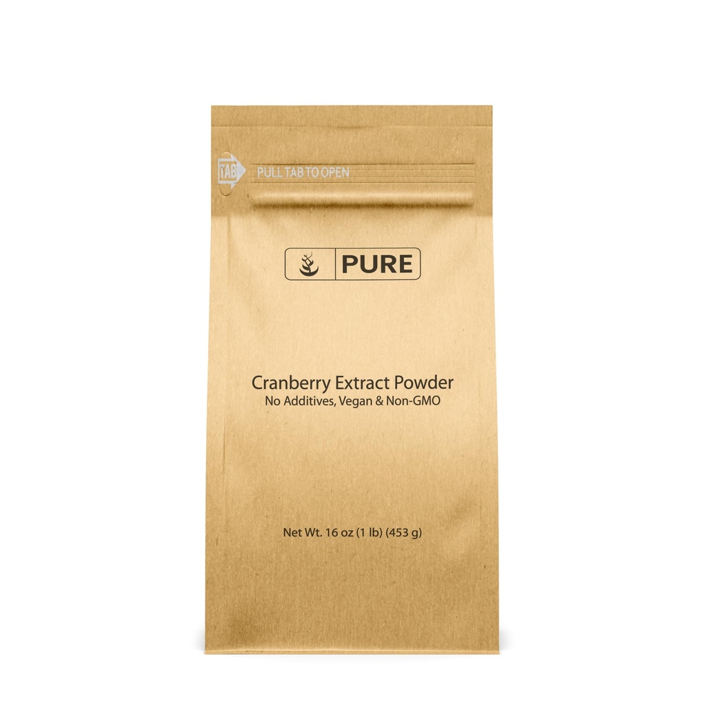 PURE ORIGINAL INGREDIENSER Cranberry Extract Non- GMO, Urtetilskud