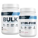Transparent Labs Bulk Pre- Workout Powder (30 Serveringer, Peach Mango) & Stim- Free Pre- Workout Powder (30 Serveringer, Strawberry Lemonade)