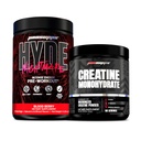 PROSUPPS Hyde Nightmare Intense Energy Pre- workout, blod Berry, og Creatin 300 Bundle