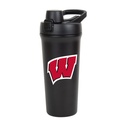 FANMATS NCAA 26 oz rustfrit stål shaker flaske - blad-resistent Flip- Top Lid List 124; Sleek Team Design