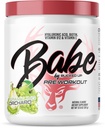 Babe Pre Workout pulver til kvinder • 124; Sparkling Orchard • 124; 6g Citrullin, 2g Beta- Alanine, 100mg Hyaluronsyre, 5mg Biotin og 5 andre registrerede ingredienser • 124; 30 portioner • 124; 12,6 OZ