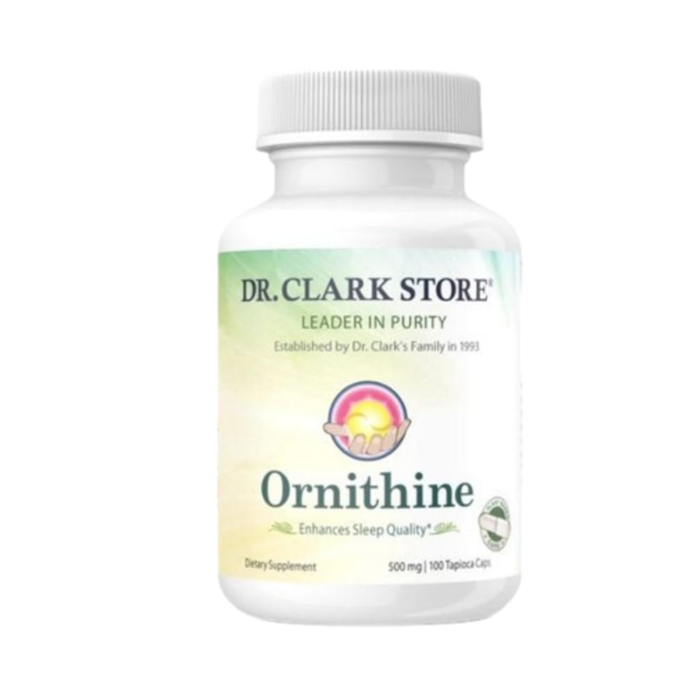 Dr. Clark Store, Ornithin Vegetar Supplement, 500 mg, 100 Tapioca Kapsler