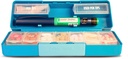 GMS Group Medical Supply, LLC Diabetic Pen Case & 7 Day Medicine Organizer - Rejsesæt til Diabetic Supplies - på en Glance Medicine Reminder - Holdes Nye & Brugte Nåle sikkert - Lille & Diskret