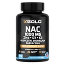 XGold Health NAC 1000 mg med Quercetin 95%, Bromelain, Zink, C-vitamin, D3 & K2 immunforsvar & antioxidant supplement Advanced Defense Blend 90 Veggie kapsler