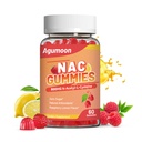 NAC Gummies 800mg for voksne & 400mg for børn, NAC Supplement N- Acetyl Cystein, sukkerfri - 60 Vegan Gummies, Antioxidant Supplement, immunforsvar