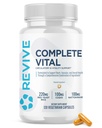 Revive MD Kosttilskud & Support, Komplet Vital (120 Vegetariske Kapsler) - NAC & CoQ10 Supplement Understøtter sundhed, & Antioxidant Aktivitet (30 Servere)