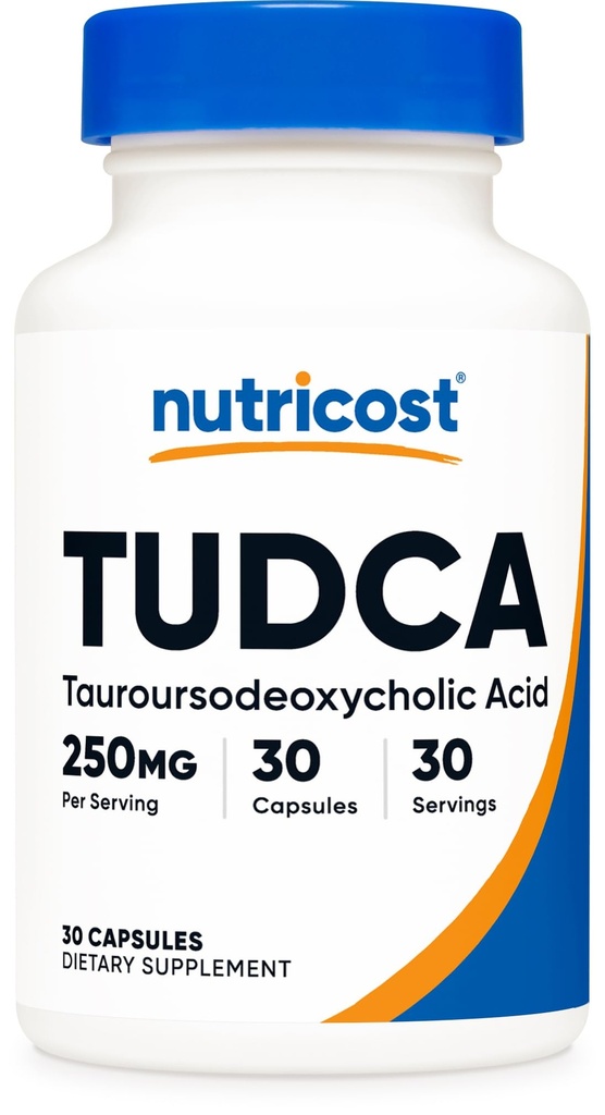 Nutricost Tudca 250 mg, 30 kapsler (Tauroursodeoxycholsyre) - Gluten Free, Non- GMO