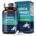 TUDCA 1200mg - Pure Tauroursodeoxycholsyre Supplement, 120 Veganske kapsler Let at synke (60- Day Supply), Non- GMO, Gluten- Free (120 tællinger)