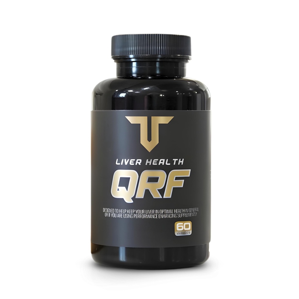 Troponin Nutrition QRF Leverstøtte Supplement - NAC 600mg, TUDCA & Milk Thistle Extract - Lever Rengøring Detox & Reparation, Bile Flow, Glutathione Booster - 60 kapsler